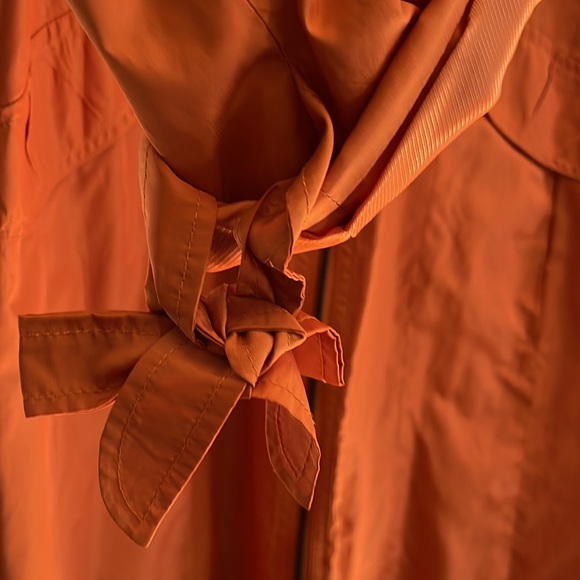Cole Haan orange rain jacket. Super cute - Picture 3 of 3